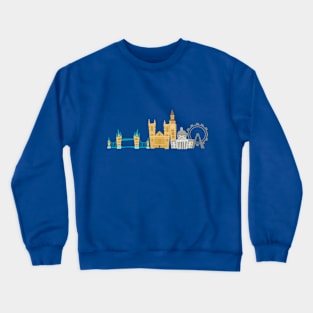 Cartoon city escape of London Crewneck Sweatshirt